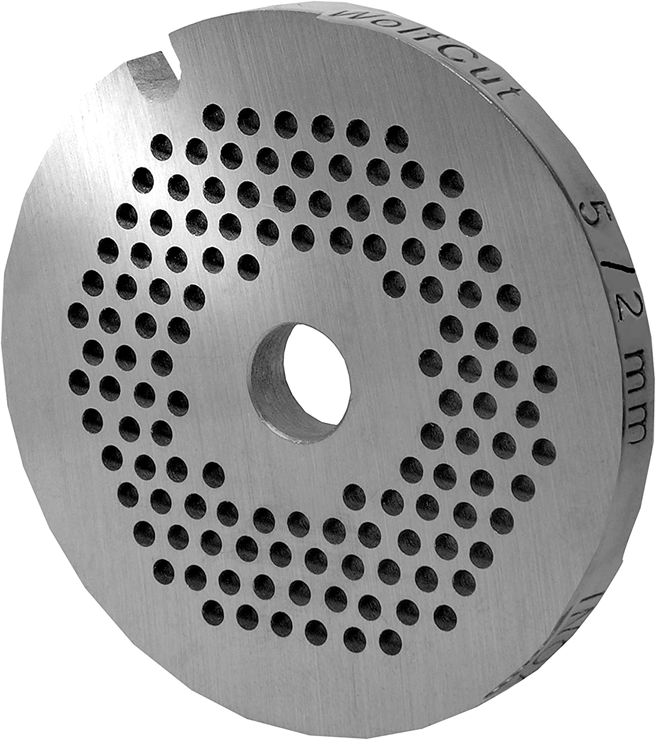 WolfCut Stainless steel perforated disc Size 5–2,0 MM bore for Mincer Jupiter Bosch Alexanderwerk-Westmark