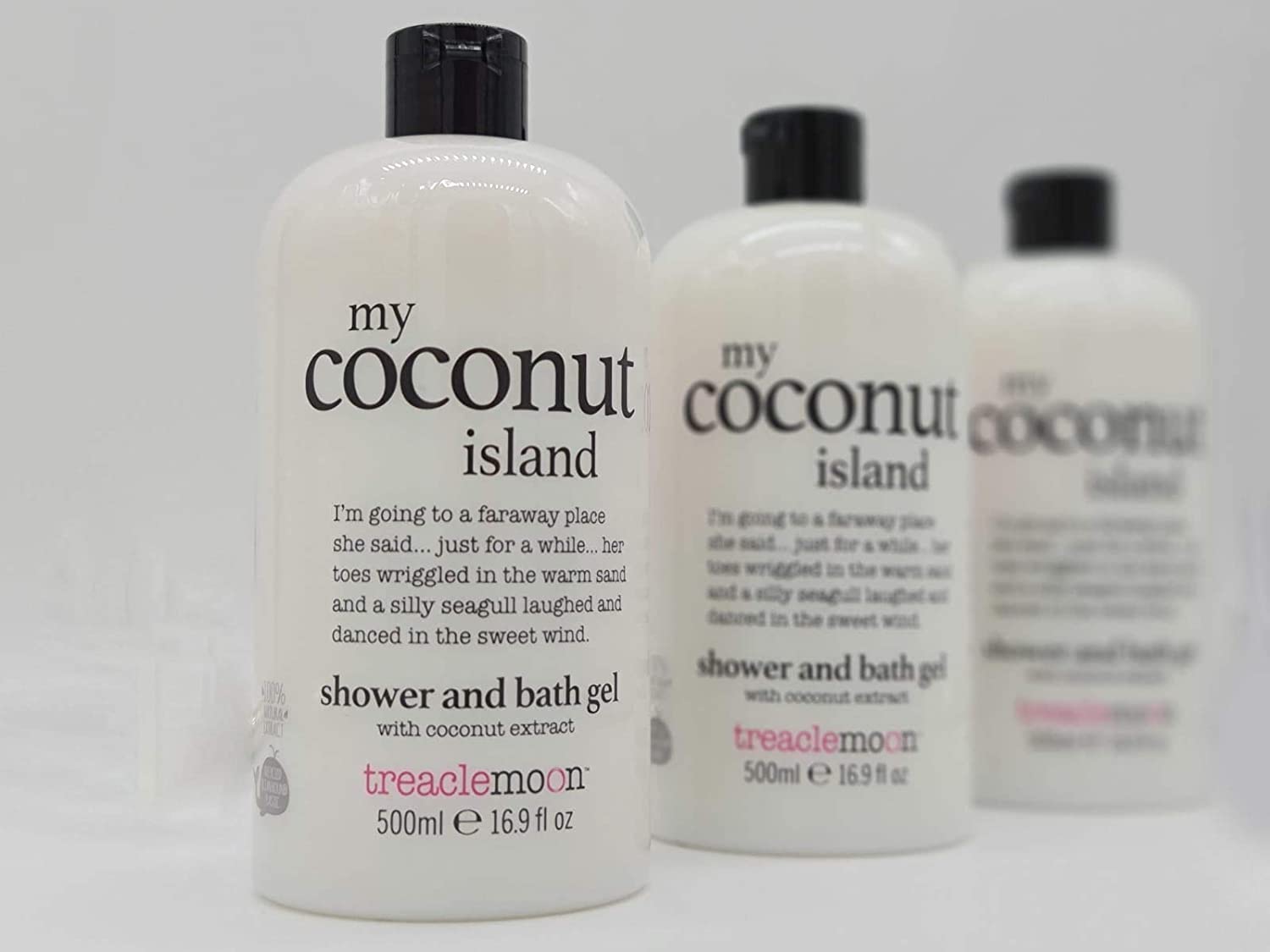 treaclemoon Treacle Moon My Coconut Island Shower and Bath Gel 500ml - Pack of 3
