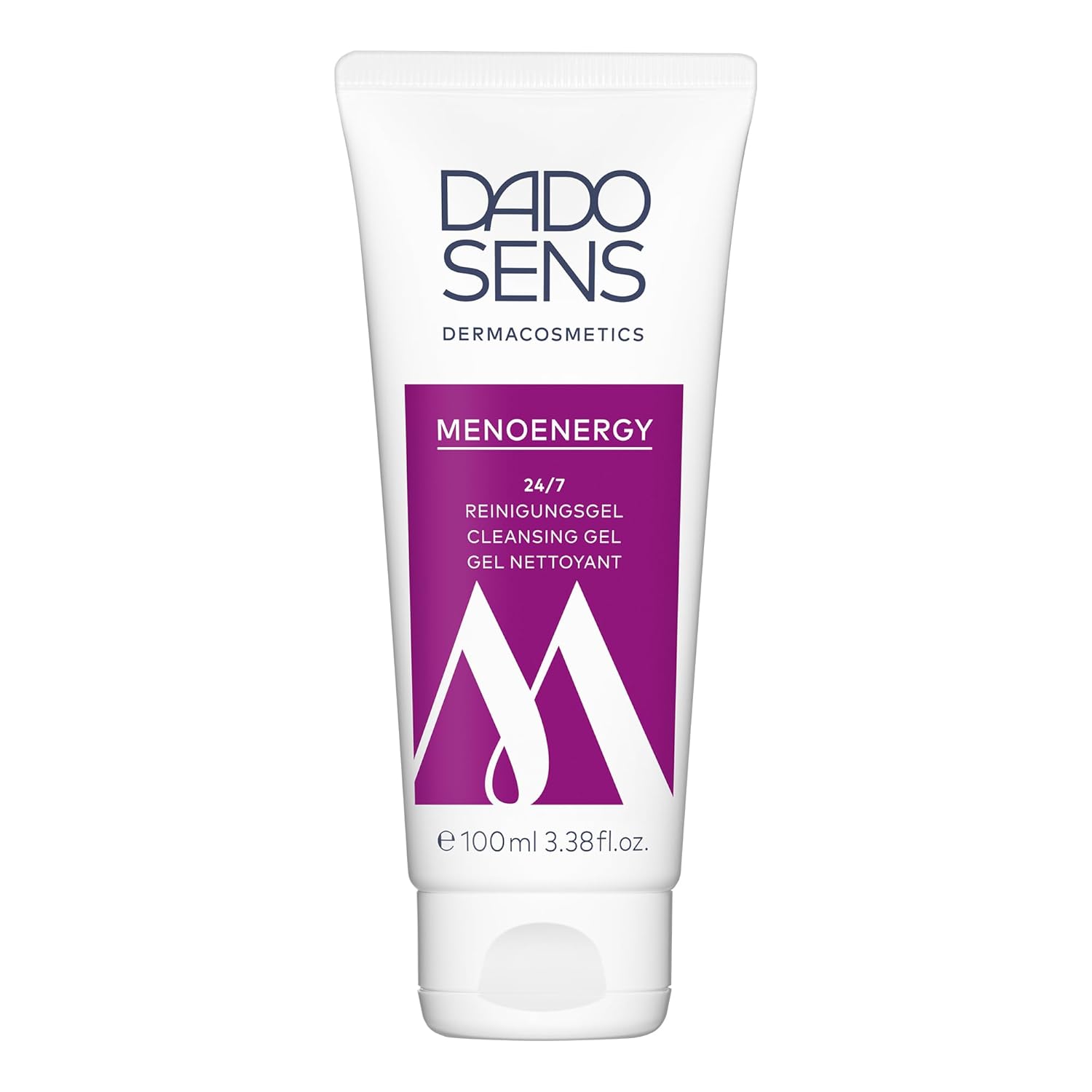 DADO SENS MENOENERGY 24/7 Cleansing Gel (100 ml) - Mild Cleansing for Stressed Skin Due to Hormonal Changes, With Vegan Collagen, Ideal for Menopause Women, Vegan