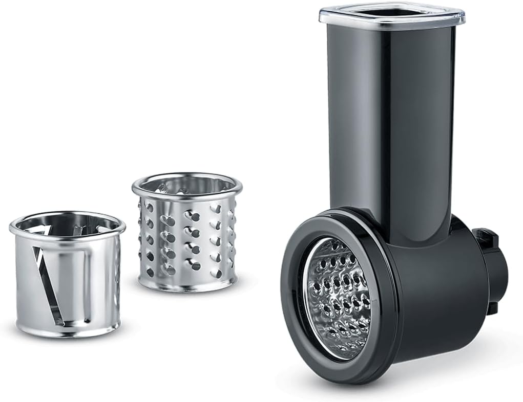 SEVERIN Store SEVERIN Multichopper Attachment, High Quality and Durable Multi Chopper Attachment, Easy to Clean, Fits Food Processors 3896, 3897, 3898, Black, Stainless Steel/Plastic, ‎ZB 5592
