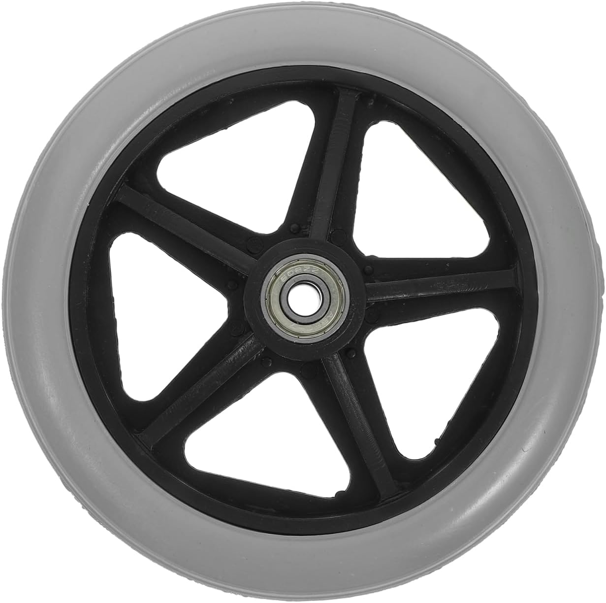 Healifty Rollers for Wheelchairs, Rollators, 6 Inch, Black