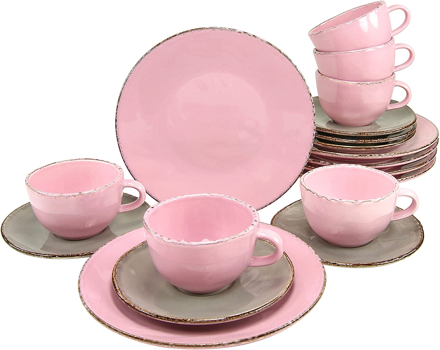CreaTable 14776 Organic Ella Series Crockery Set Coffee Service 18 Pieces