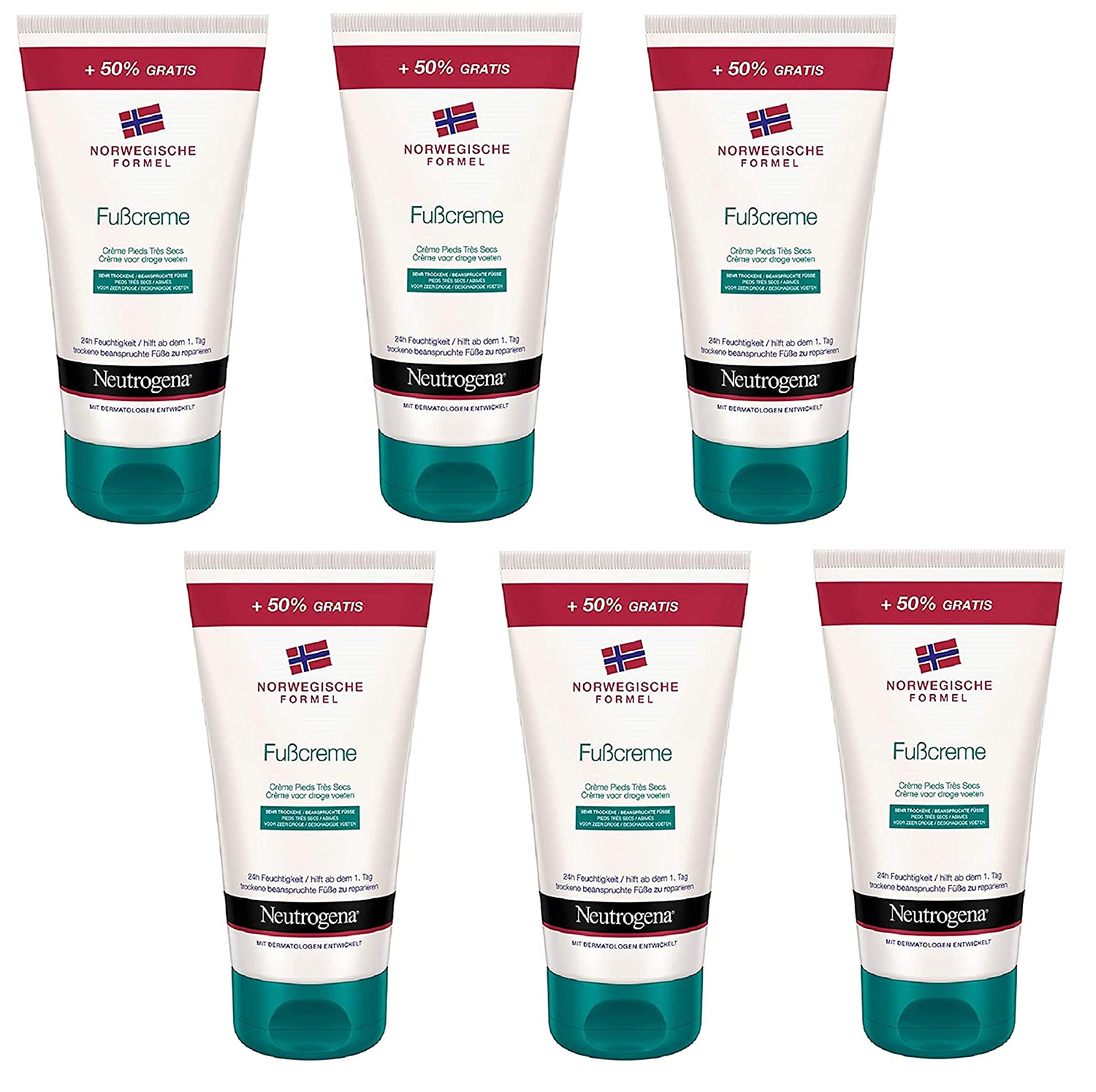 Neutrogena Norwegische Formel Fußcreme 6x 150ml