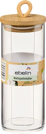 ebelin Transparent cotton pad container, 1 pc.