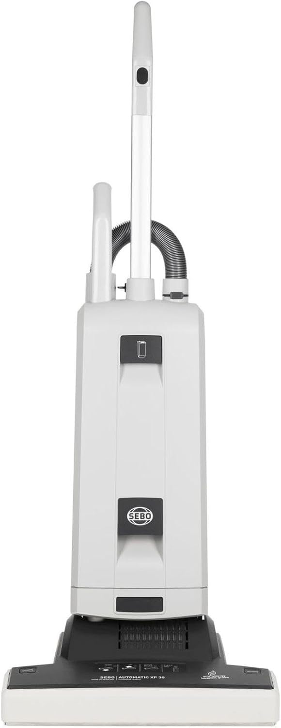 SEBO AUTOMATIC XP 30 Professional Brush Vacuum Cleaner, Grey, Power: 890 W, 44 cm Working Width, 13 m Operating Radius, Automatic Adjustment Brush Height, Interchangeable Brush Strip, with Upholstery
