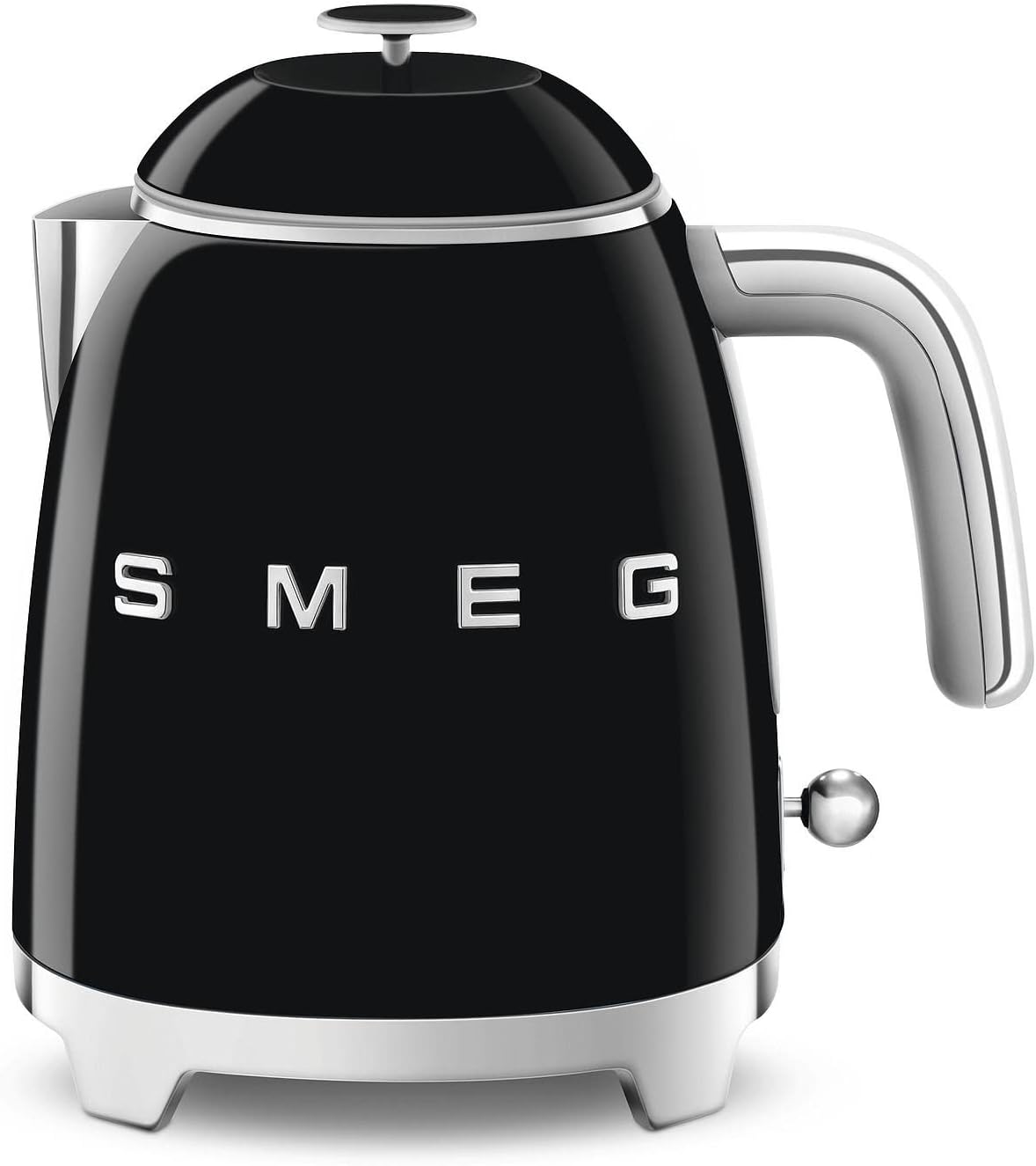 Smeg, KLF05BLEU Small Electric Kettle 0.8 L, Stainless Steel Filter, Safety Shut-Off, Water Level Indicator, Non-Slip Base and Integrated Cable Winder, Power 1400 W, Black