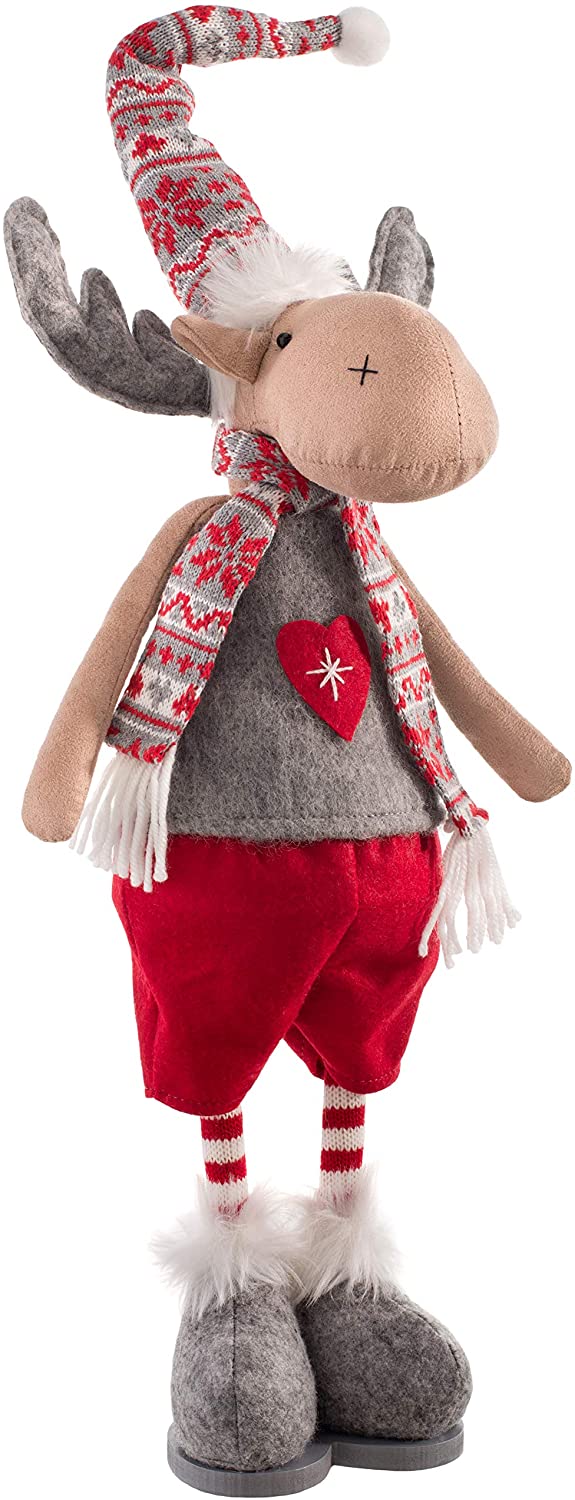 WeRChristmas 43 cm Elk Standing Ornament, Multi-Colour
