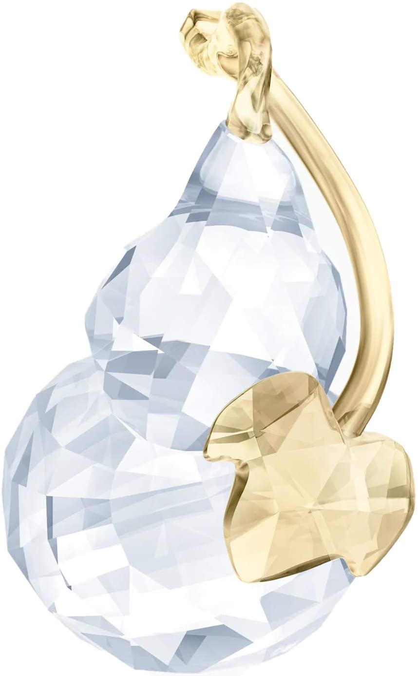 Swarovski Hulu Figurine, Crystal, White/Gold, 7.5 x 5.3 x 4.6 cm