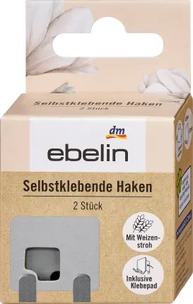 ebelin adhesive hooks / razor holder, 2 pcs