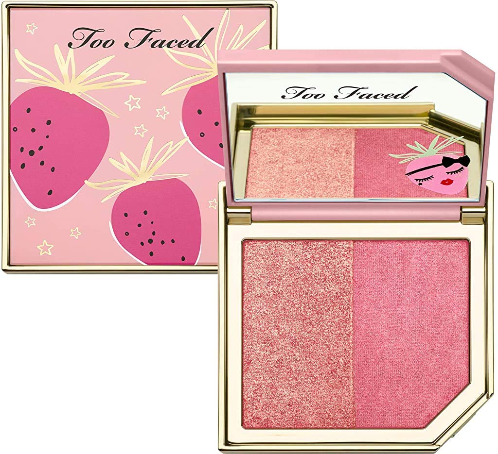 Too Faced Fruit Cocktail Blusher Duo Strobeberry, ‎light