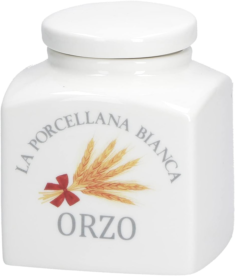 LA PORCELLANA BIANCA PB Porcellana Conserva Container 0.5 L Deco Barley Gb, Nylon/a, Not Applicable