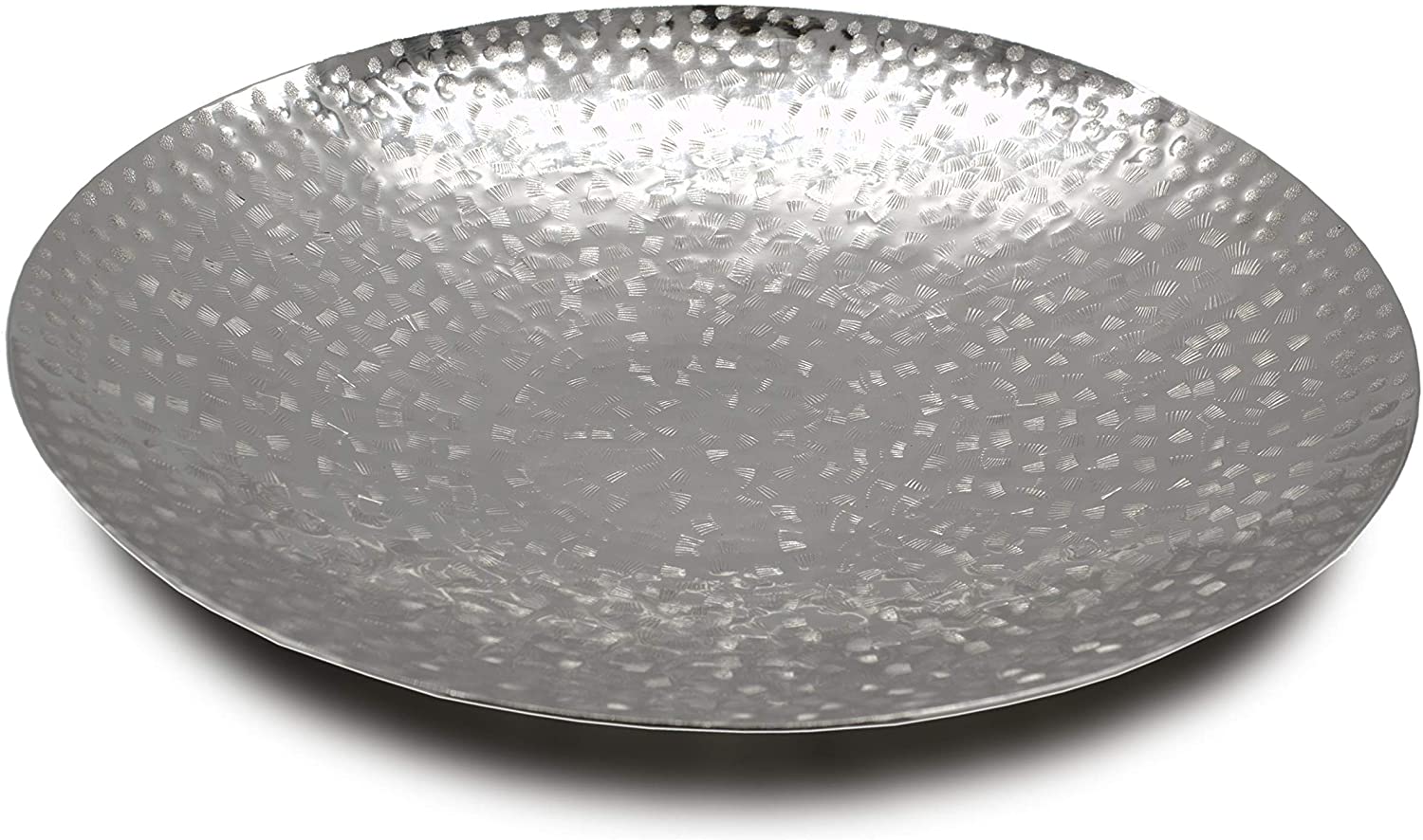 DARO DEKO Decorative Bowl Silver Metal Diameter 50 cm