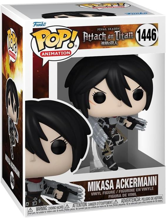 Funko Pop! Animation: AOT - Mikasa Ackerman - Attack On Titan - Vinyl Collectible Figure - Gift Idea - Official Merchandise - Toys For Children and Adults - Anime Fans - Model Figure For Collectors