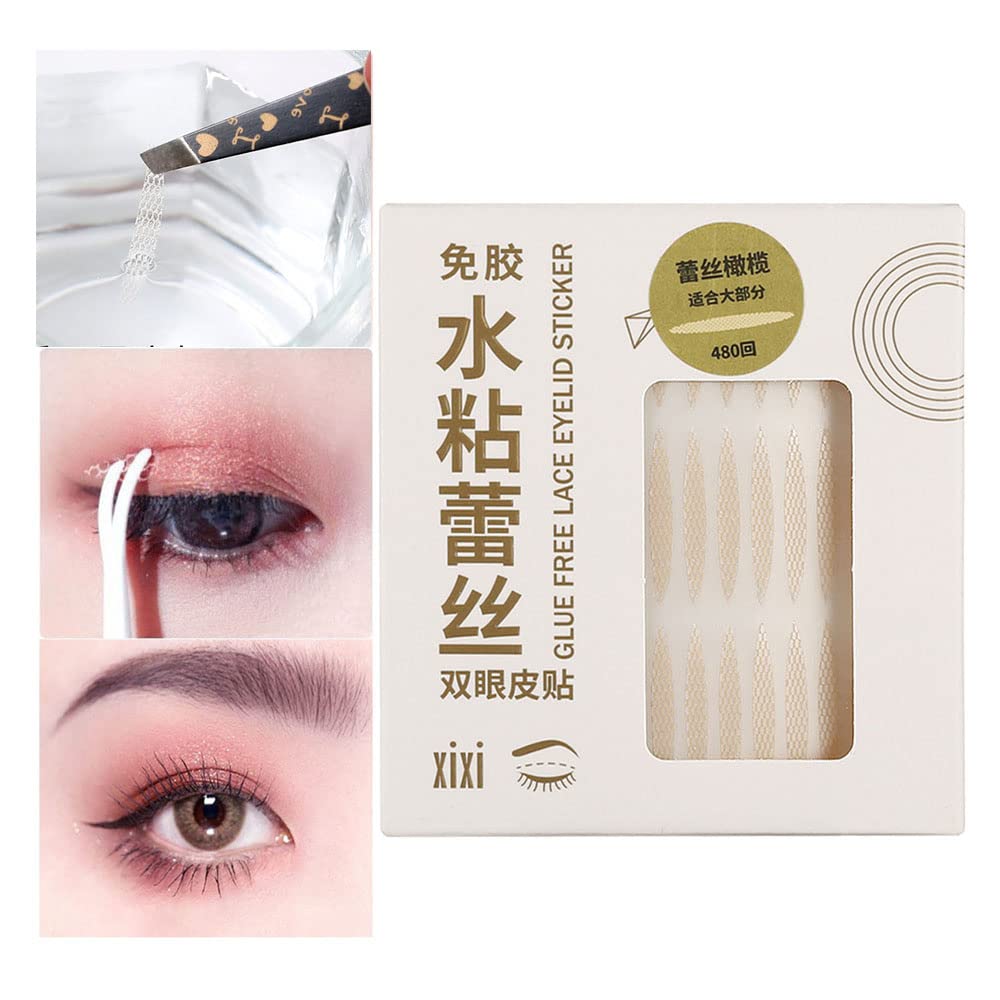 LOGRRMTH Slip-on Eyelid Tape Strips for Eyelid Lifting without Surgery Waterproof 24-Hour Hold Double Eyelid Lifting Tapes Eyelid Tape (C)