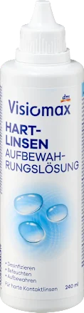 Visiomax Contact lens care product, hard lens storage solution, 240 ml