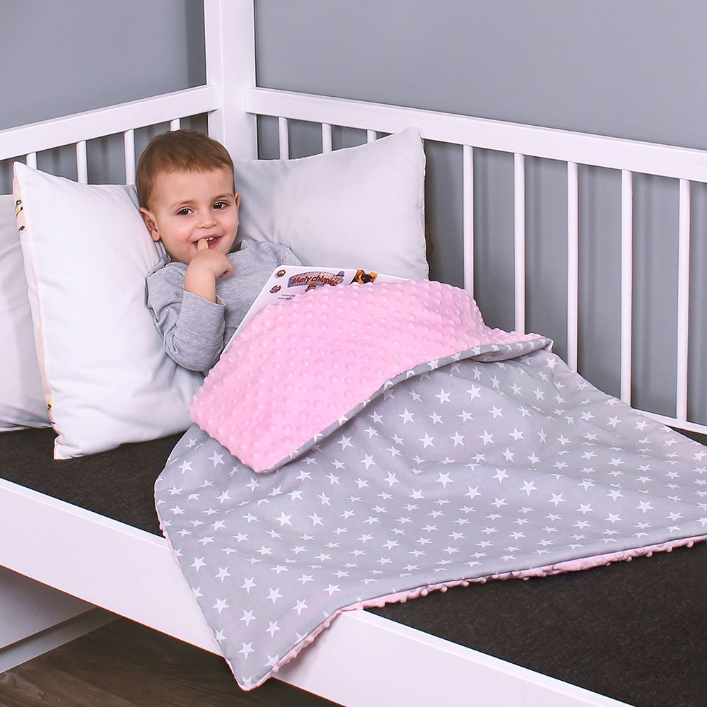 Lulando cosy baby blanket play rug made of 100% cotton.