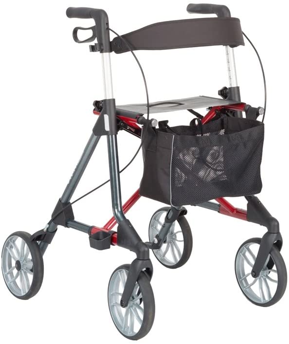 Russka Elan Classic Rollator Anthracite / Dark Red