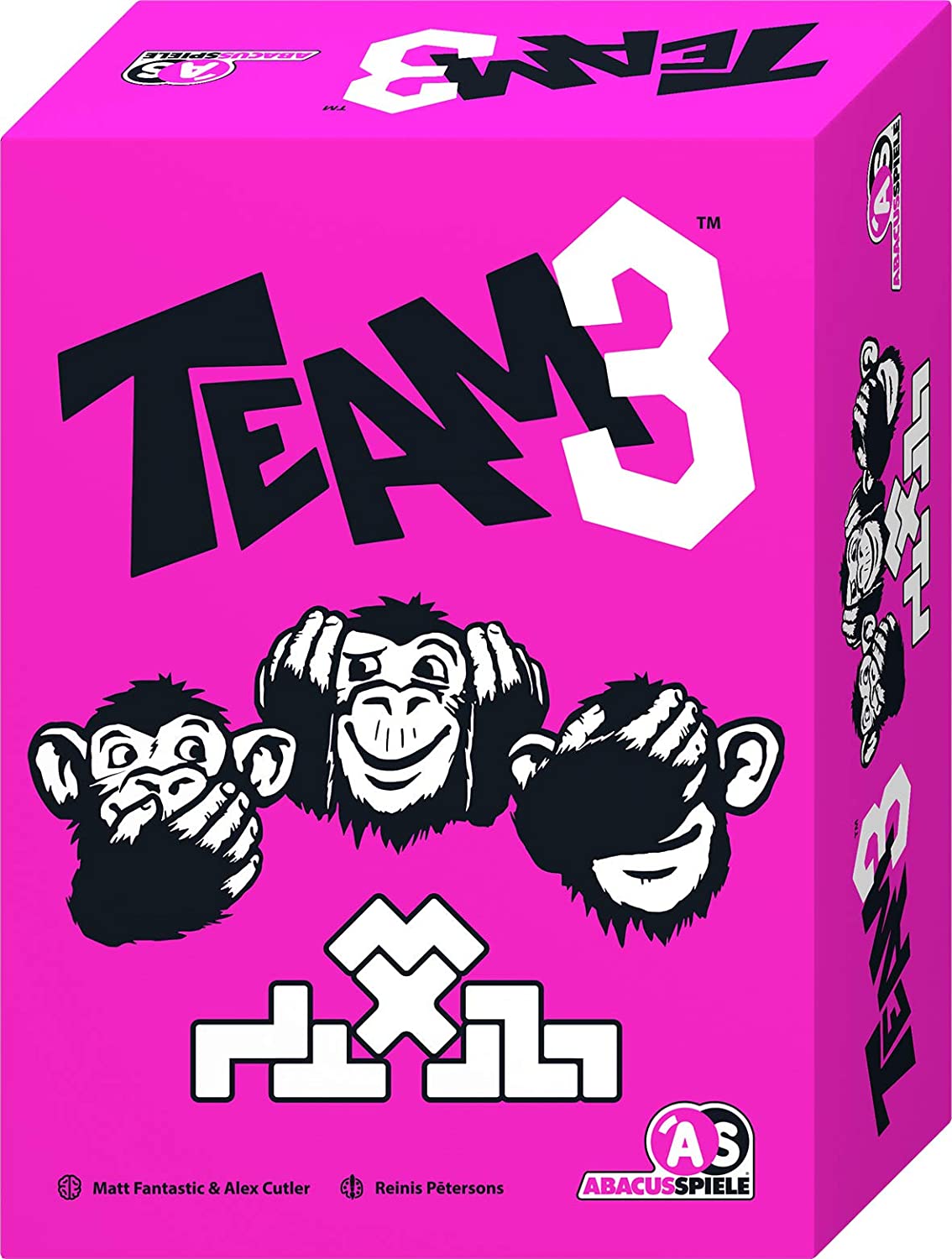 Abacusspiele Gmbh 64192 Team3 Pink Family Game, Stacking Game, Black