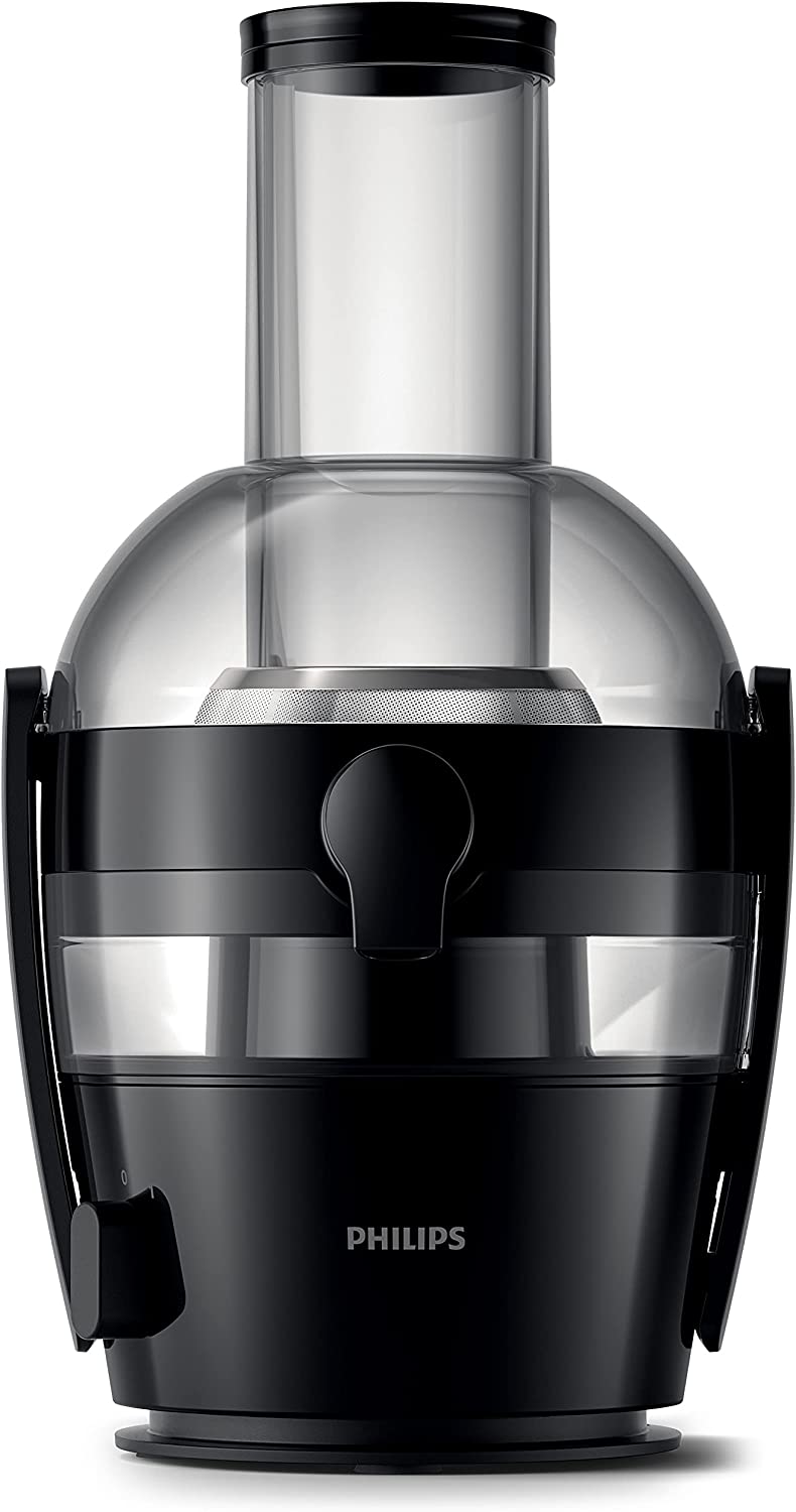 Philips Domestic Appliances HR1855/70 Juicer, ABS Synthetic, 1.2 Litres, Noire/Argent
