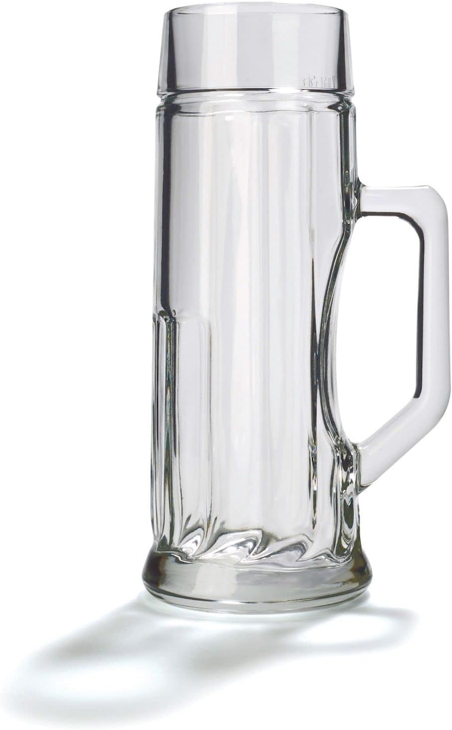 Stölzle Lausitz Stölzle Oberglas Beer Mugs Premium Ribbed / Set of 6 Beer Mugs 0.5 Lites / Sturdy Beer Jug / Beer Glasses 0.5 Litres Made of Soda Lime Glass / Beer MUG 0.5 L Dishwasher Safe