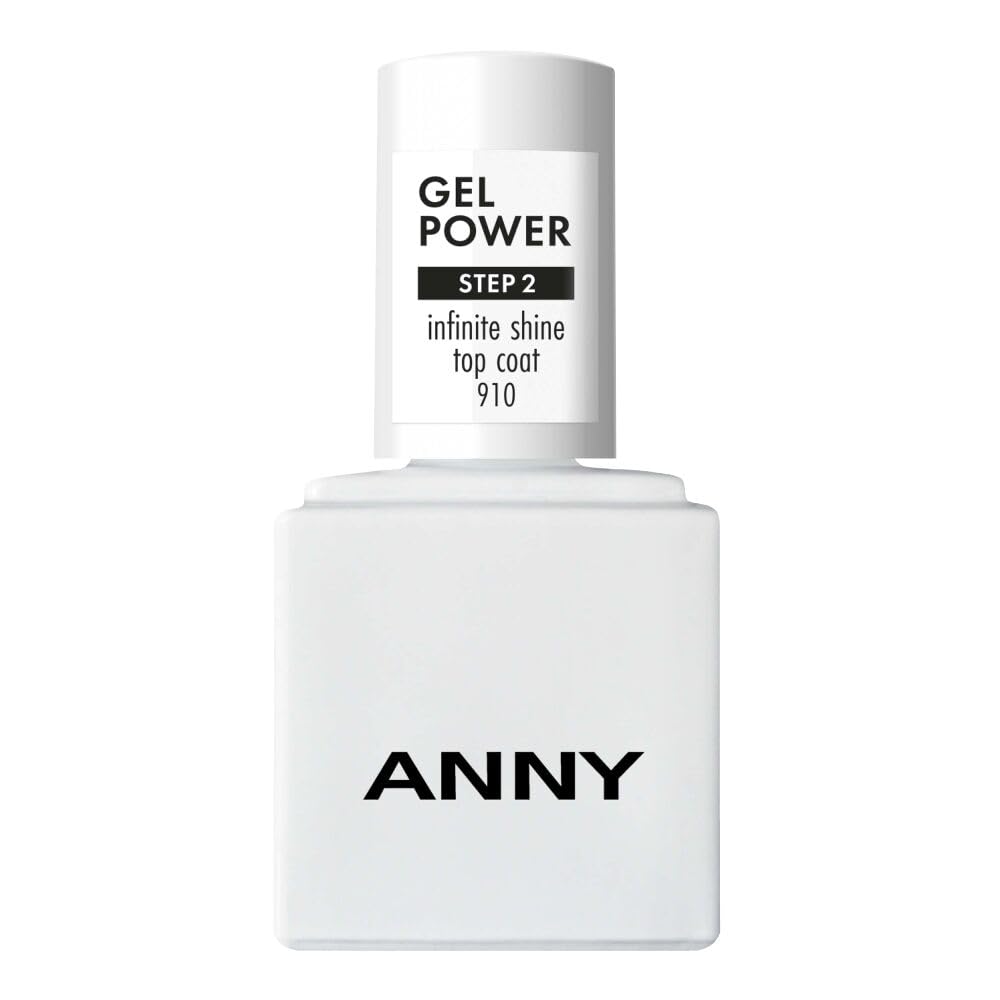 ANNY Gel Power Infinite Shine Top Coat - Top Coat for Brilliant Gel Gloss Finish without UV Lamp - 8ml