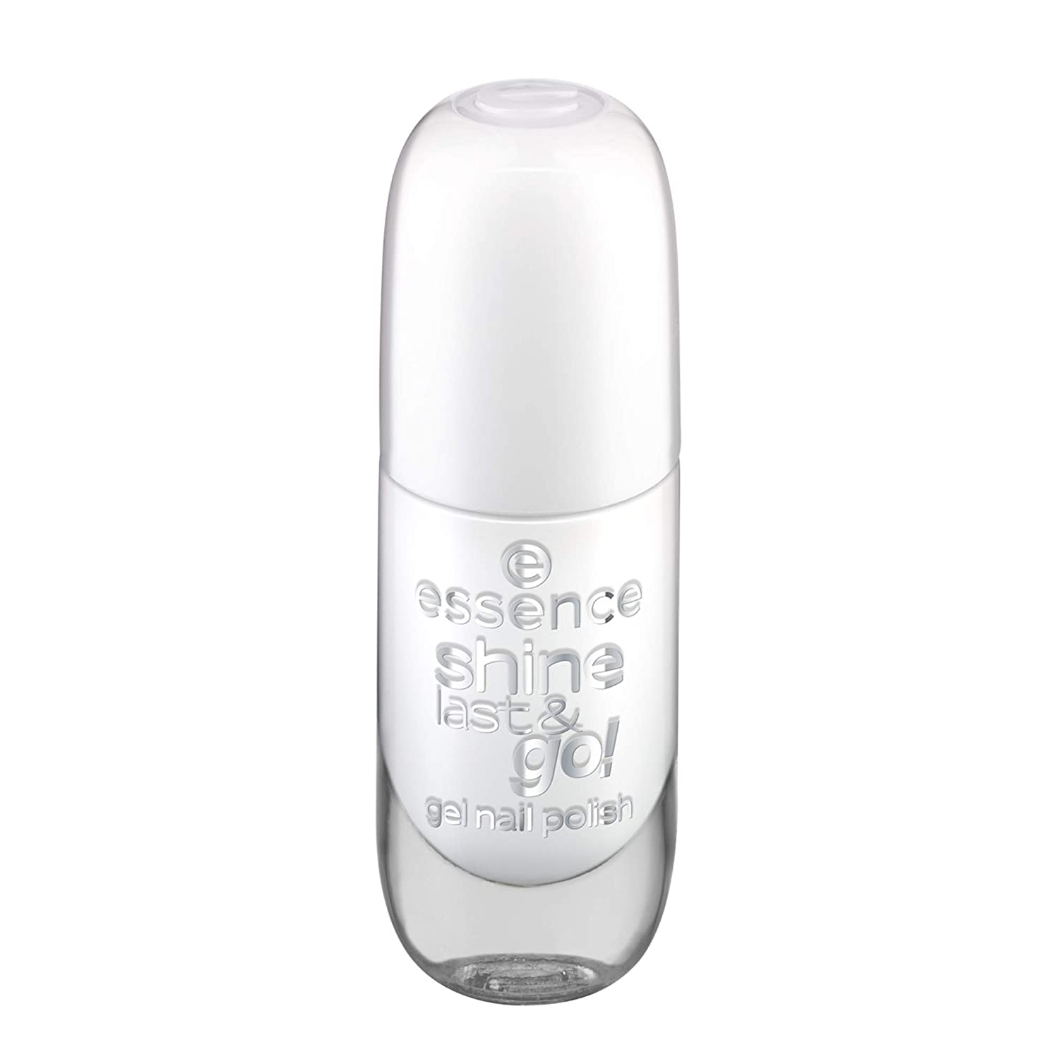 essence cosmetics essence shine last & go! Gel Nail Polish, No. 33 Wild White Ways, White, Gely, Shiny, No Acetone, Vegan, Microplastic Particles Free (8 ml), ‎33 ways