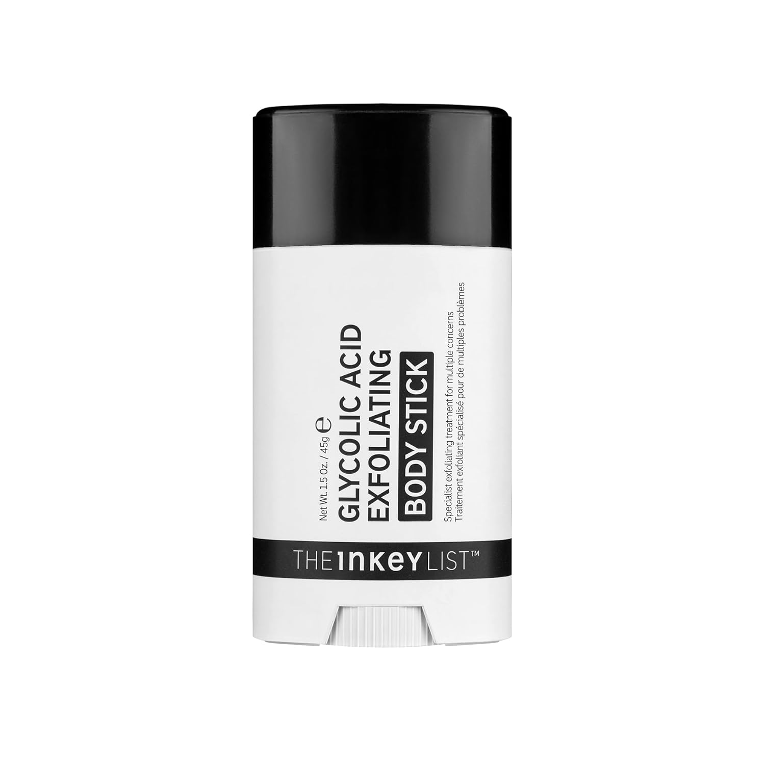 The Inkey List Glycolic Acid Exfoliating Body Stick 45 g, Multiple Concerns, One Targeted Solution, Delivers Deep, Effective Exfoliation, Fragrance Free, Suitable for All Skin Types