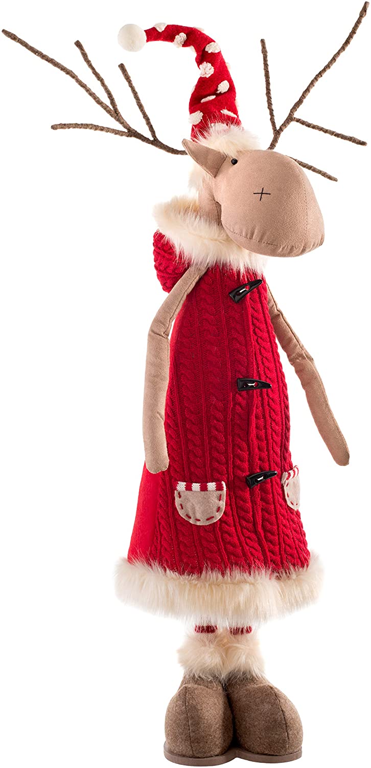 WeRChristmas 71 cm Elk Standing Ornament, Multi-Colour