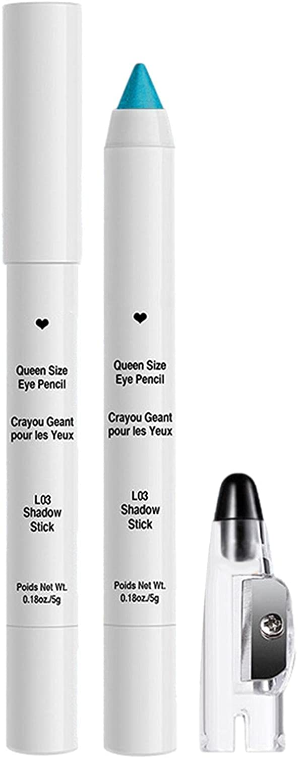 Xianghaoshun 10 Colour Eye Pencil Eyeshadow Highlighter, Eyeliner Crayon Glitter Shimmer, Eye Shadow & Eyeliner Pencil with Sharpener, Durable, Smudgeproof, Easy to Draw Eye Makeup, 