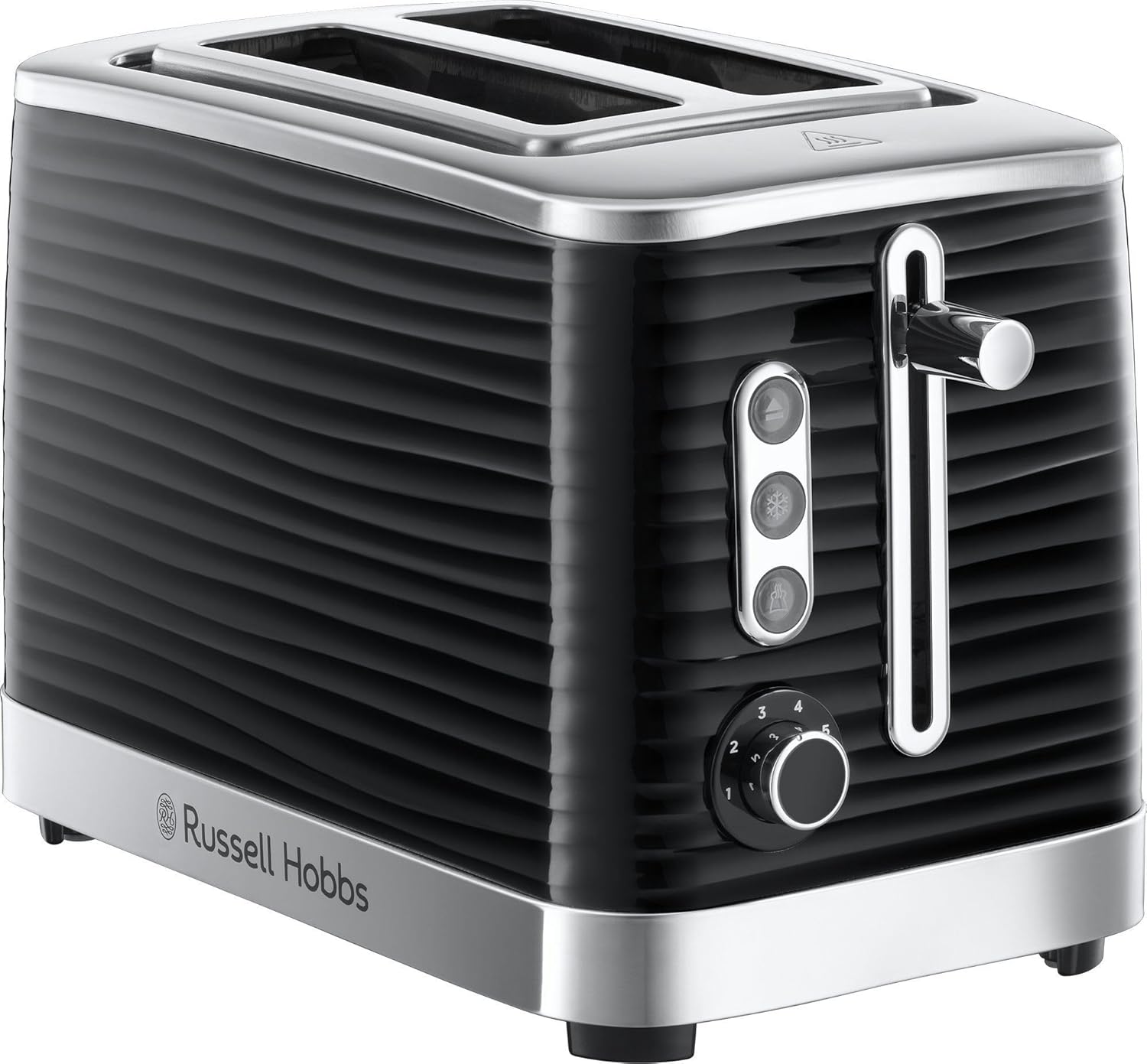 Russell Hobbs 24371 Inspire High Gloss Plastic Two Slice Toaster Black