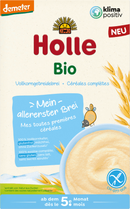Holle baby food Whole grain porridge Oats gluten-free, from the 5th month, demeter, 250 g