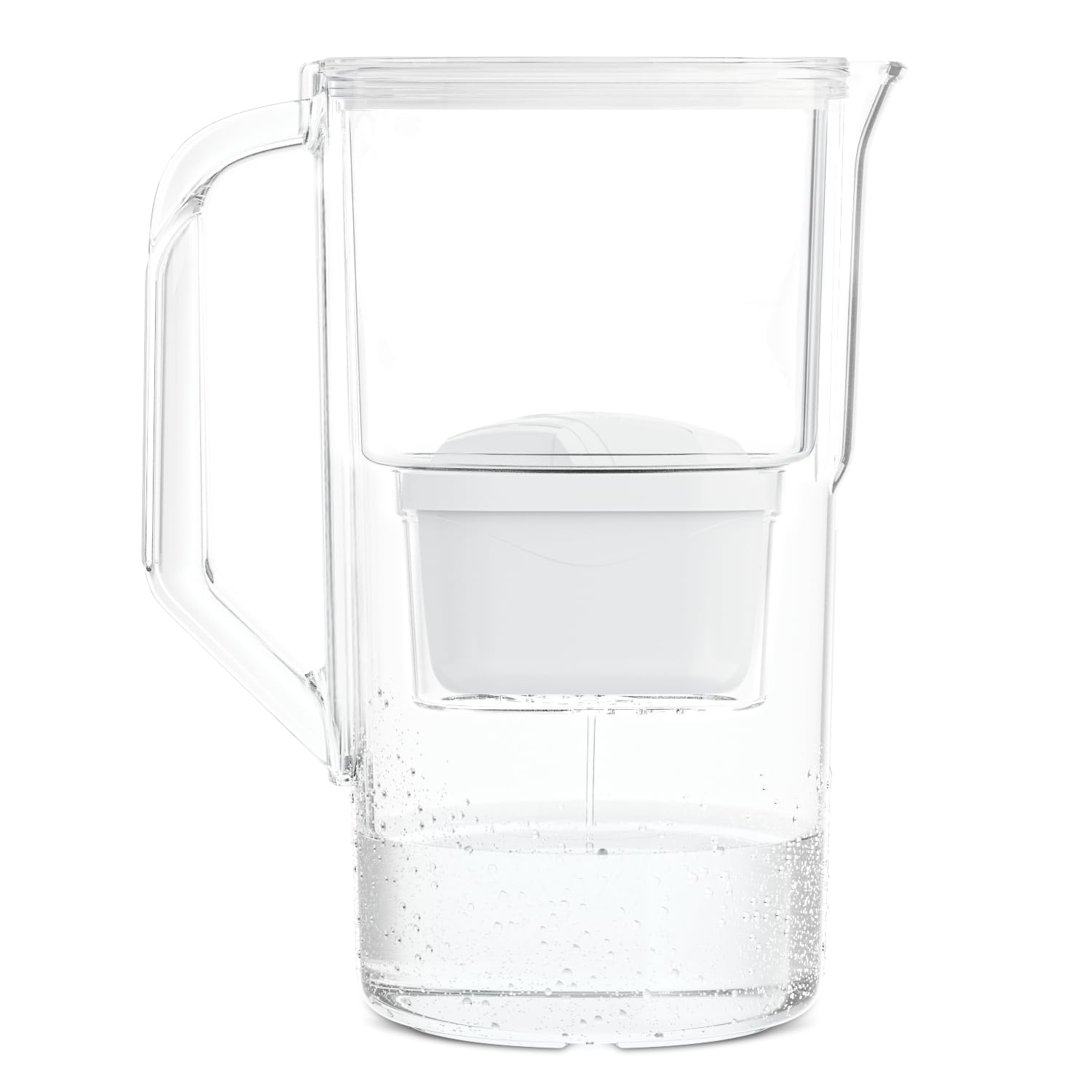 Wessper Water Filter Jug 2.5 L | Cartridge Replacement for Dafi Unimax Aquaphor A5 Brita Maxtra+ Philips AWP212/10 | Reduction of Limescale, Chlorine | Includes 1 Water Filter Jug + Water Filter -