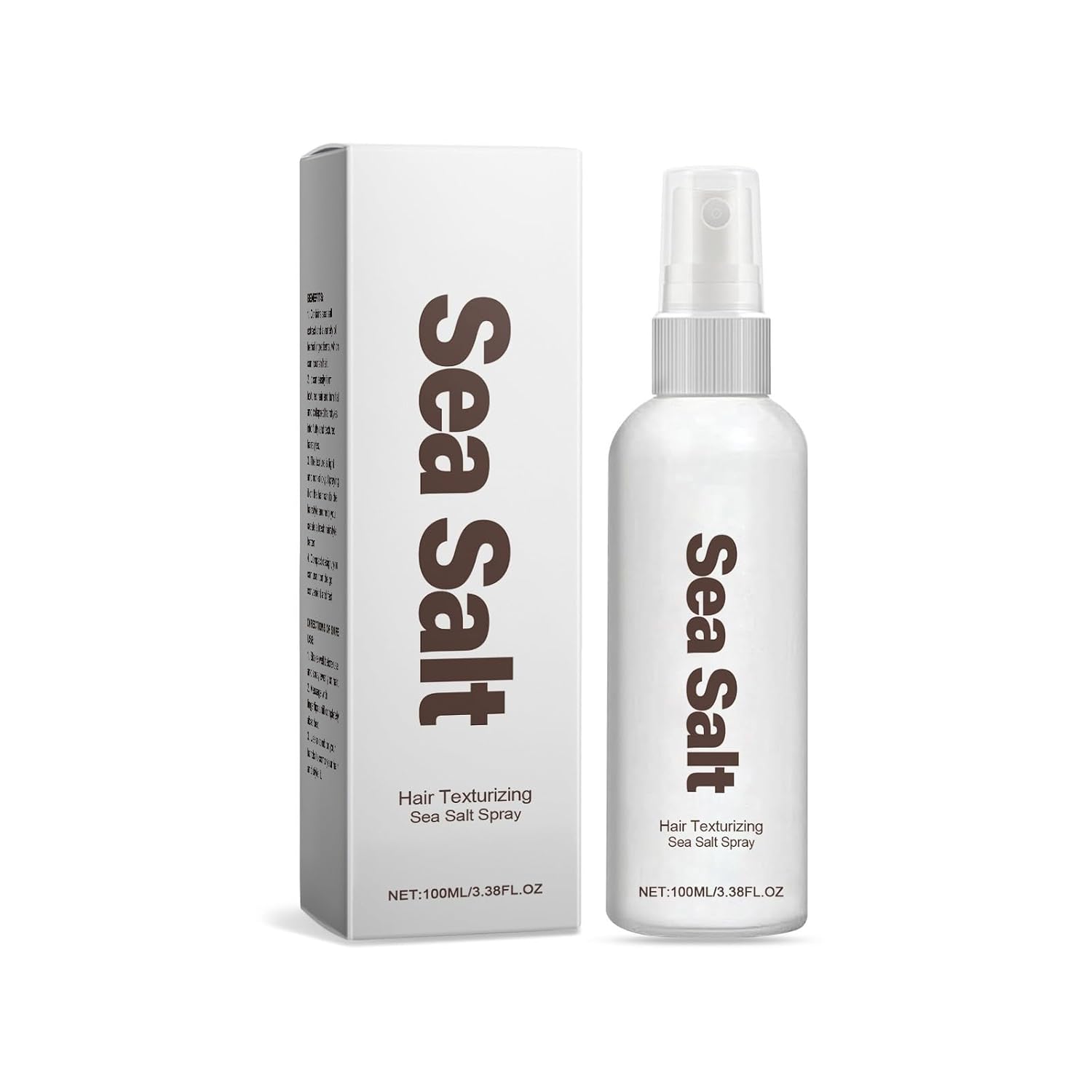 Woranb Sea Salt Spray, Hair Texturing Sea Salt Hair Spray 100 ml, Salt Water Spray for Fuller Hair & Stable Texture, Natural Sea Salt Spray, Thick Hair Care Spray, Texturizes & Non-Greasy (100 ml, 1 Piece)