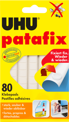 Uhu adhesive pads Patafix, 80 pcs