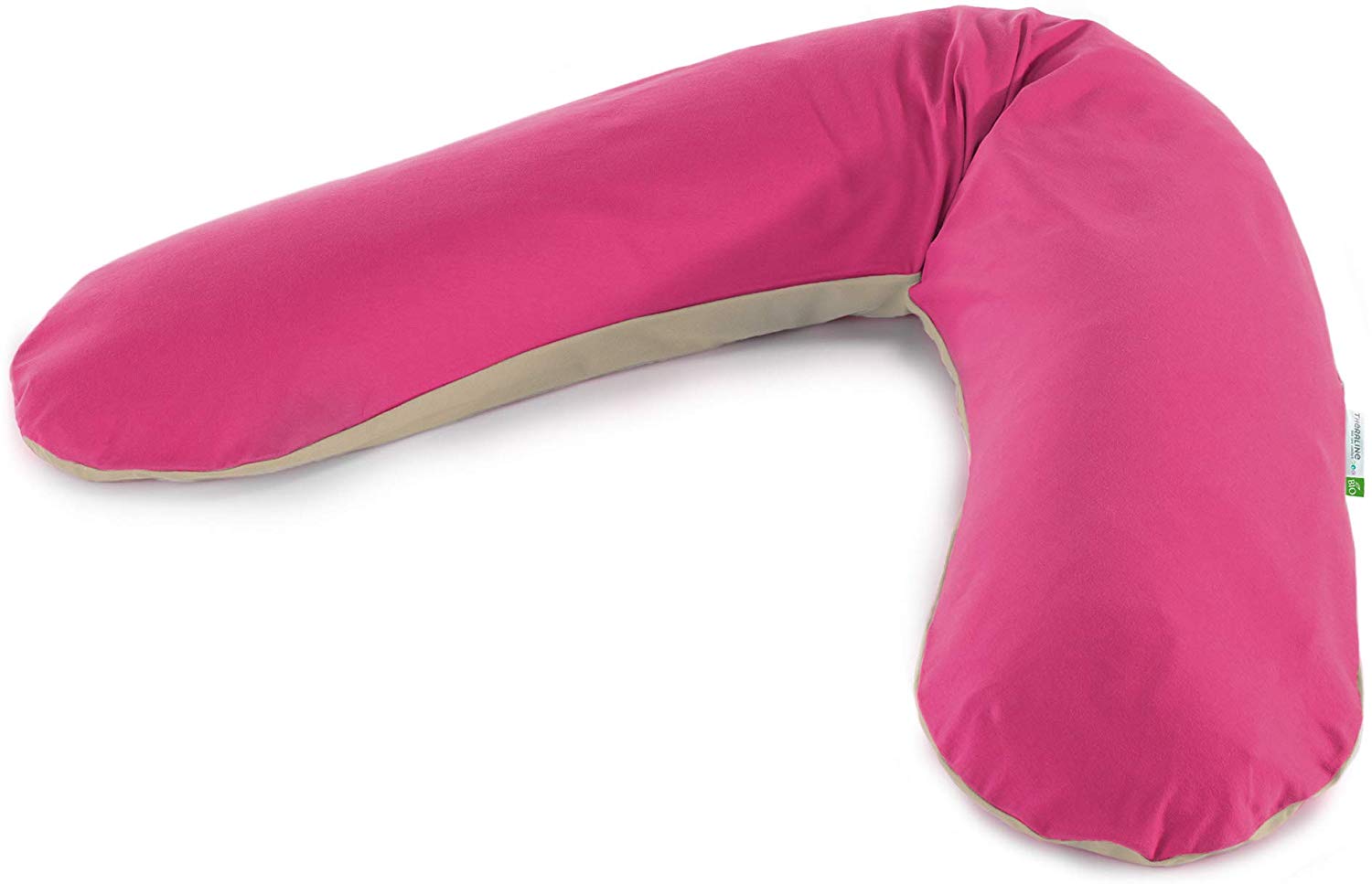 Theraline Original Theraline Nursing Pillow 100% Organic Cotton with Outer Cover Fuschia/Cappuccino 98