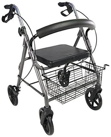 POLIRONESHOP Paros Rollator for Elderly People Foldable Lightweight for Disabled People with Disabilities Easy to Carry and Foldable Orthopaedic Outdoor and Indoor Lockable