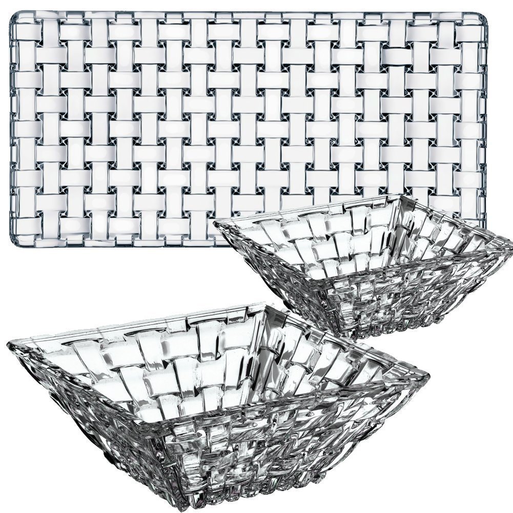 Spiegelau & Nachtmann Nachtmann Dancing Stars Bossa Nova Value Pack With 1-Rectangular Plate And 