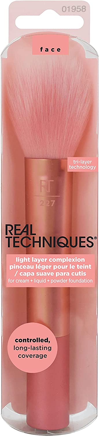 Real Techniques Lightweight Multi-layer Makeup Powder Brush for Powder and Bronzer
