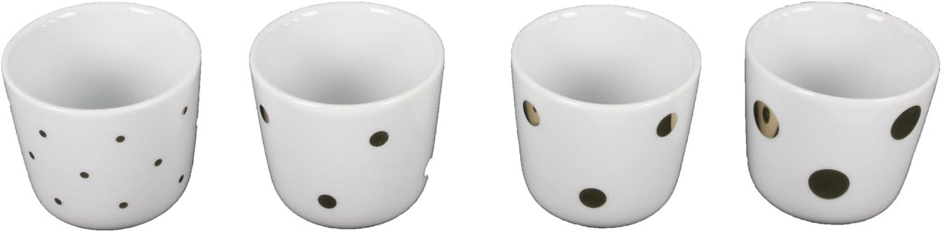 Tchibo 4 Quality Ceramic Egg Cup With High-Quality Genuine Gold Décor