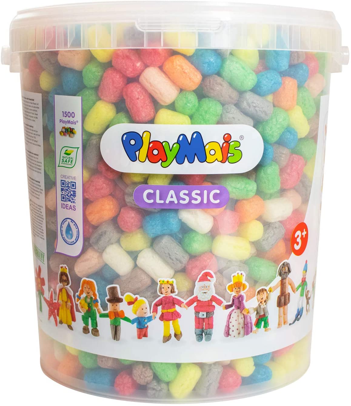 Playmais Basic Craft Set For Children From 3 Years Old, Craft Bucket, Natur