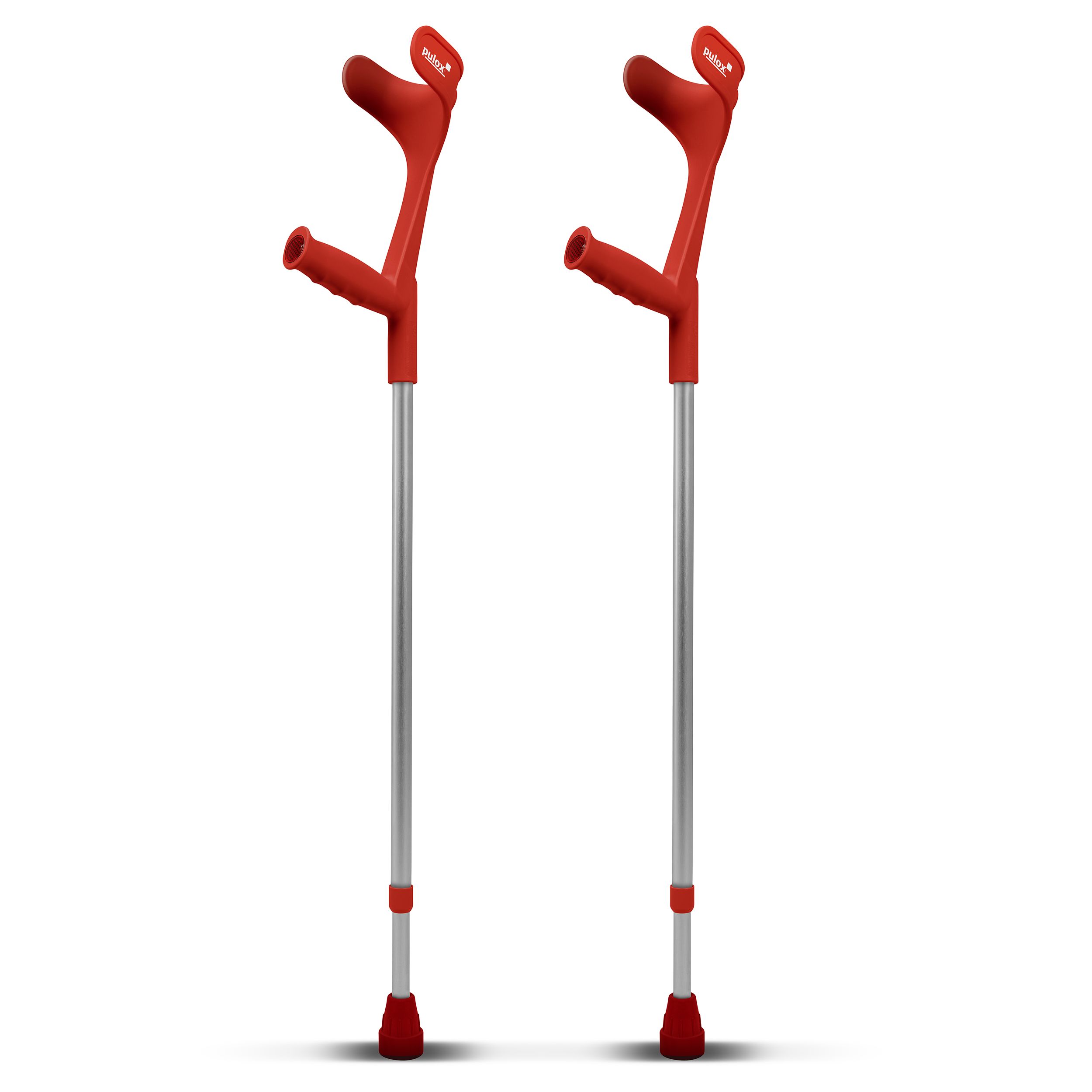 2x Classic Crutches (pair) - Ossenberg Walking Aids Forearm Crutches in Red