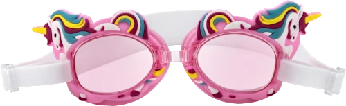 Kids' swimming goggles, pink with unicorn, 1 pc.