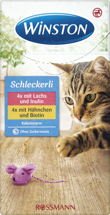 Winston 2x4 Schleckerli with salmon & Inulin, with chicken & Biotin