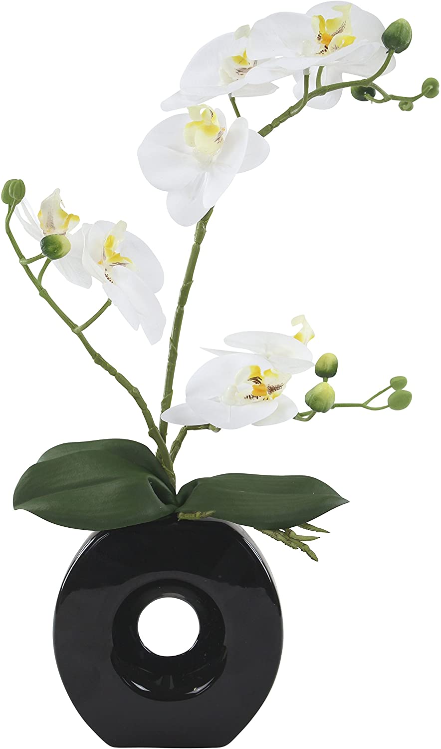 Decoline Artificial Orchid With Ceramic Pot