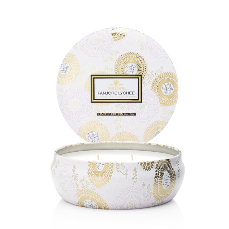 Voluspa 3-Wick Scented Candle In A Tin 60H
