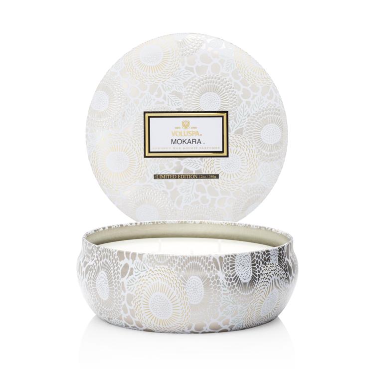 Voluspa 3-Wick Scented Candle In A Tin 60H