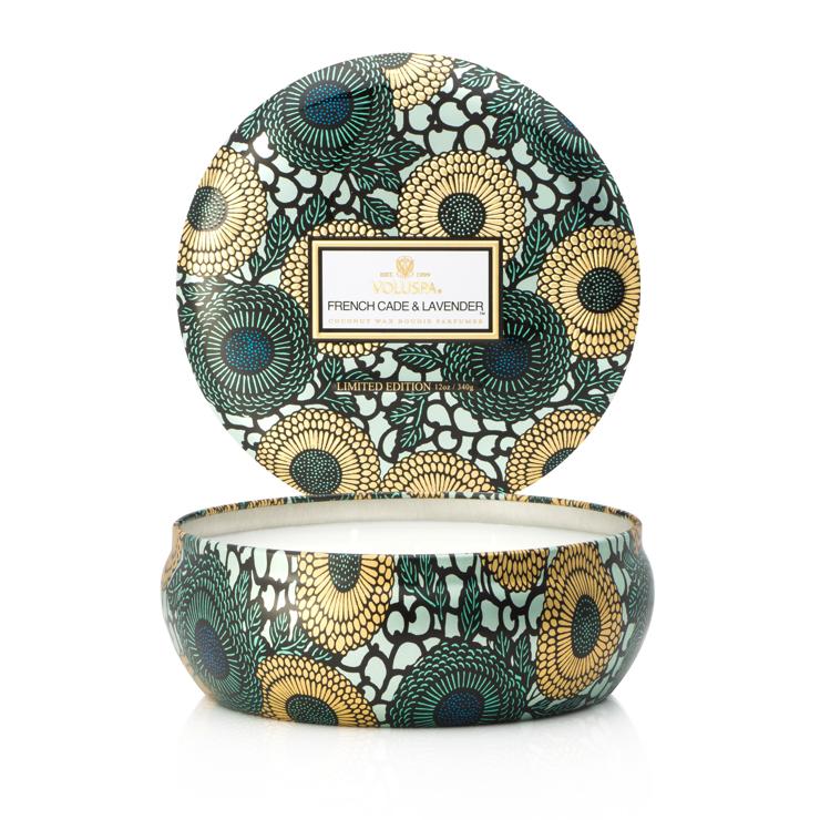Voluspa 3-Wick Scented Candle In A Tin 60H