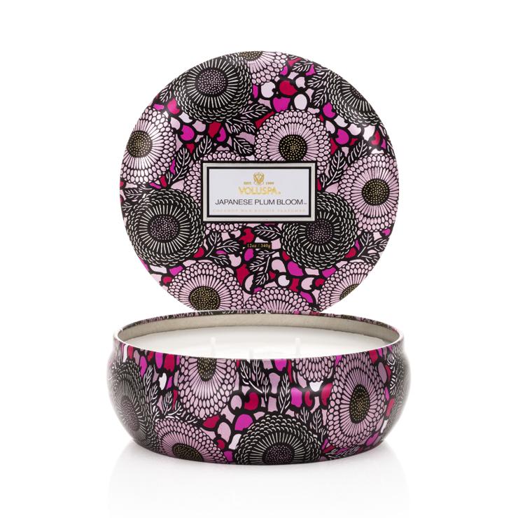 Voluspa 3-Wick Scented Candle In A Tin 60H