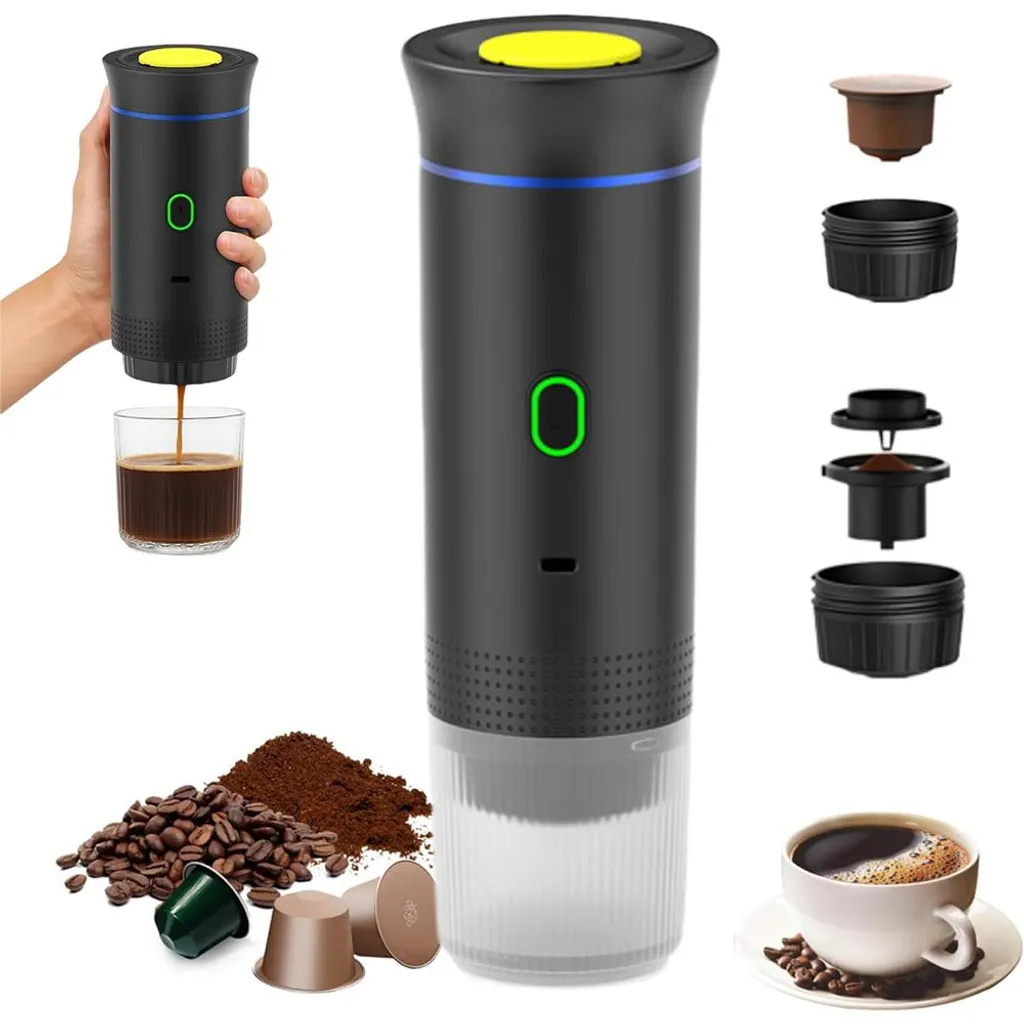 ZREE 3-in-1 Capsule Coffee Machine, Portable Espresso Machine for Travel