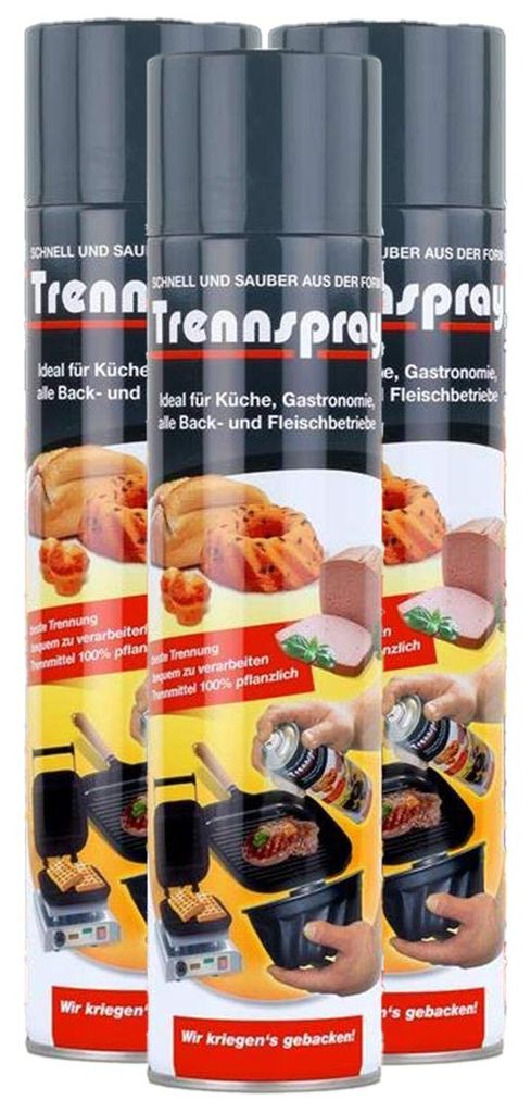 Boyens Backservice GmbH 3 x 600ml Boyens Baking Release Spray - For grilling, roasting & baking - Non-stick spray for grill grates, planchas and teppanyaki grills